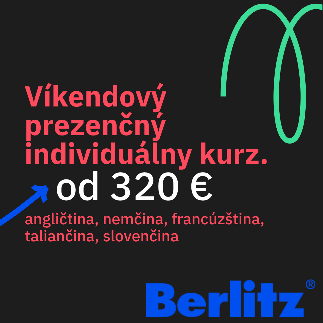 VÍKENDOVÝ INDIVIDUÁLNY KURZ <br /> ANGLIČTINA, NEMČINA a iné <br /> PREZENČNE <br /> balík 10 x 45 min